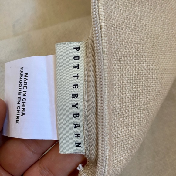 Vintage Christmas Pottery Barn Water Color Holly Branch Pillow Cover - Picture 7 of 8